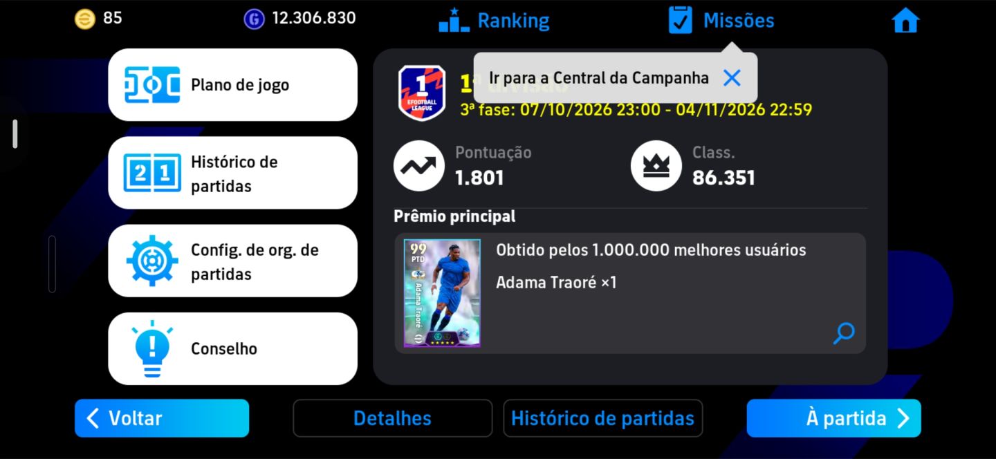 Conta Efootball Com 3191 de força e kagawa, forlan e raúl.