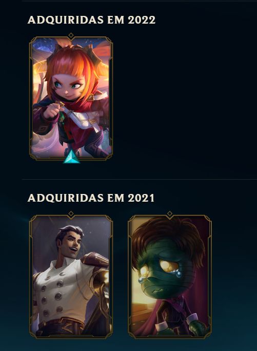 CONTA LEVEL 21 | 22 CAMPEÕES | 2,5K EA | 4 SKINS + LENDARIA