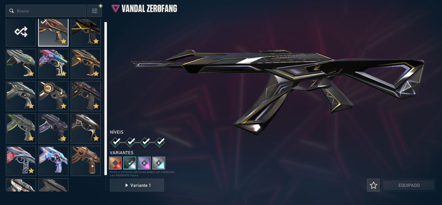 Conta VALORANT UNICO DONO DESDE A CRIACAO. R$1521,70 em skins - FULL TRANSFER