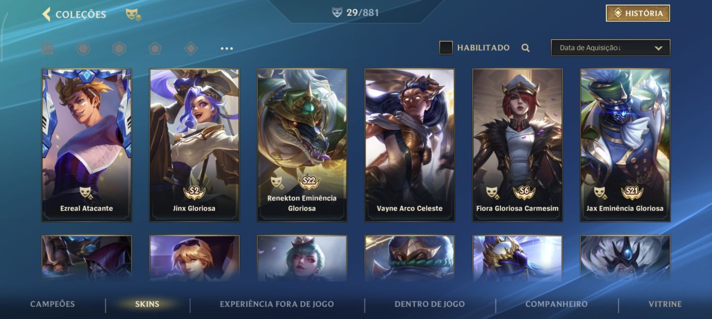 Conta de Wild Rift (Mestre)