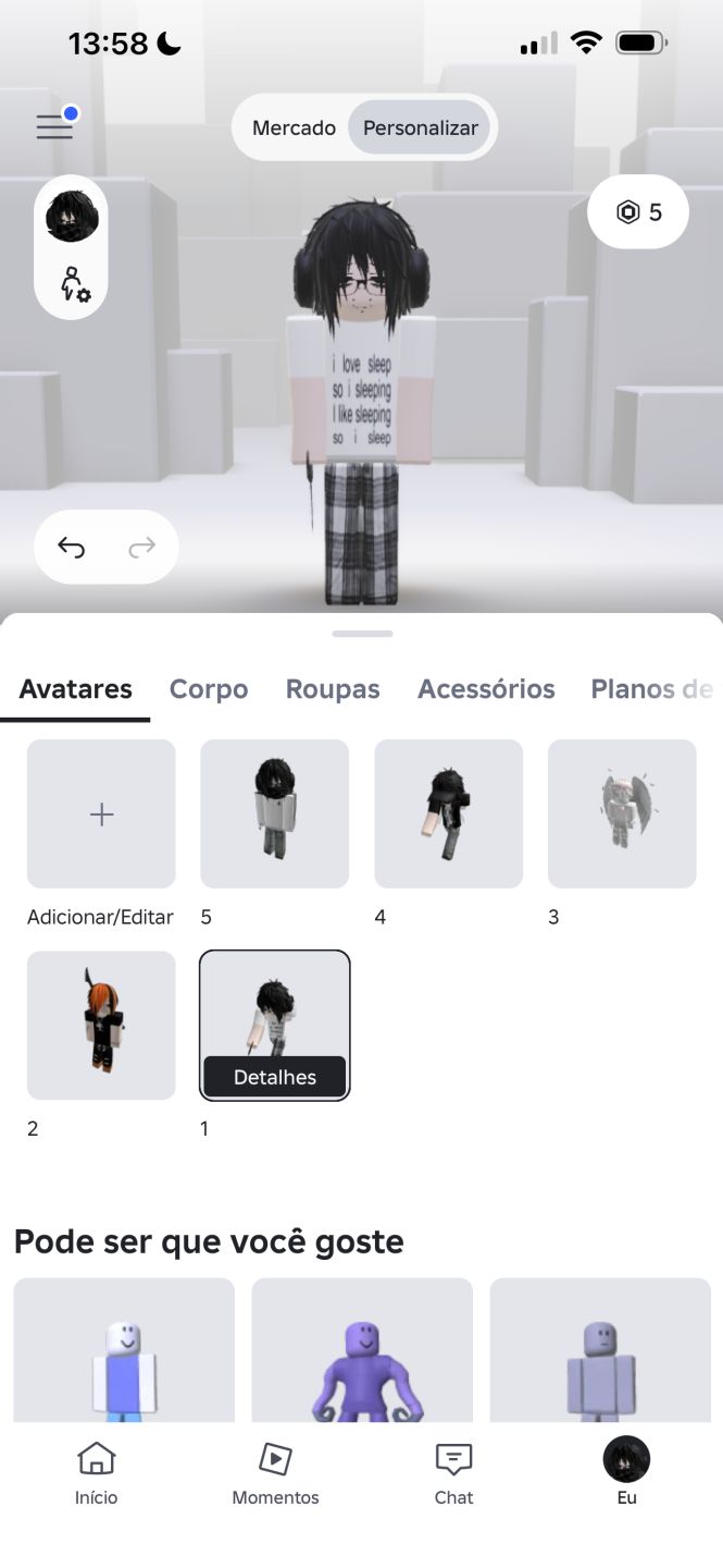 CONTA ROBLOX COM VARIAS COISAS
