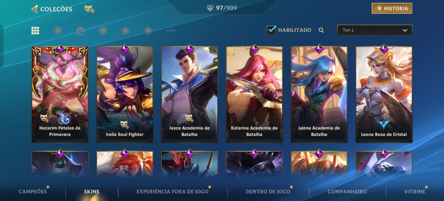 Conta a valor de desapego