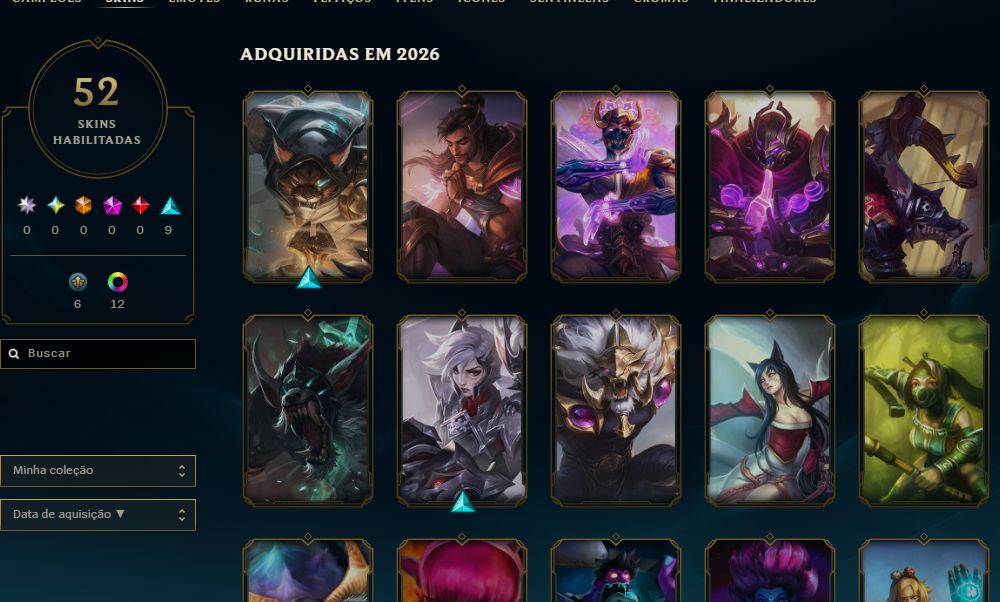 | CONTA ESMERALDA IV | 16 SKINS | MMR BOM |