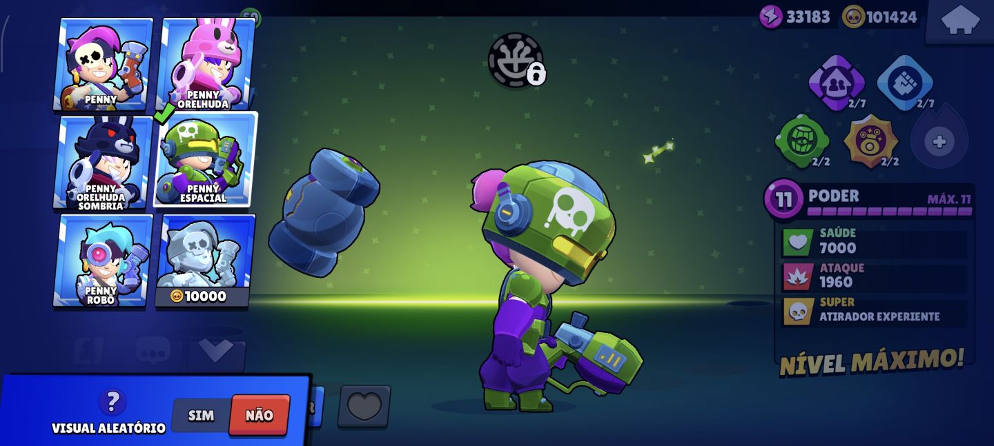 Conta profissional de brawl stars 66K de Troféus
