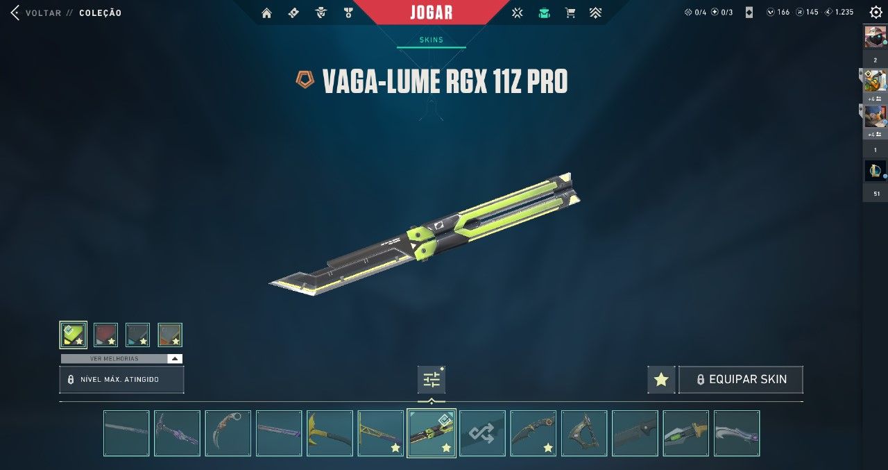 CONTA DE VALORANT COM MAIS DE 20 SKINS RARAS