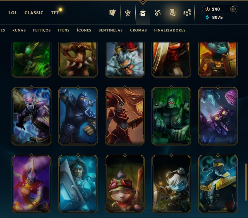 SKIN LENDÁRIA DEUS-REI GAREN + [ OURO 2 COM 75 PDLS ] + [ TROCA NICK ]