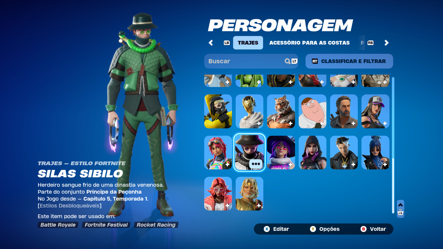CONTA DE FORTNITE CRIADA EM 2018 COM VARIAS SKINS