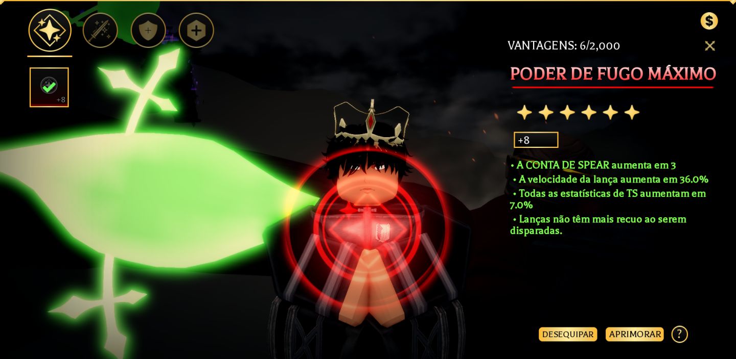 MELHOR build de TS perks miticas+ackerman family+ asa do yuno