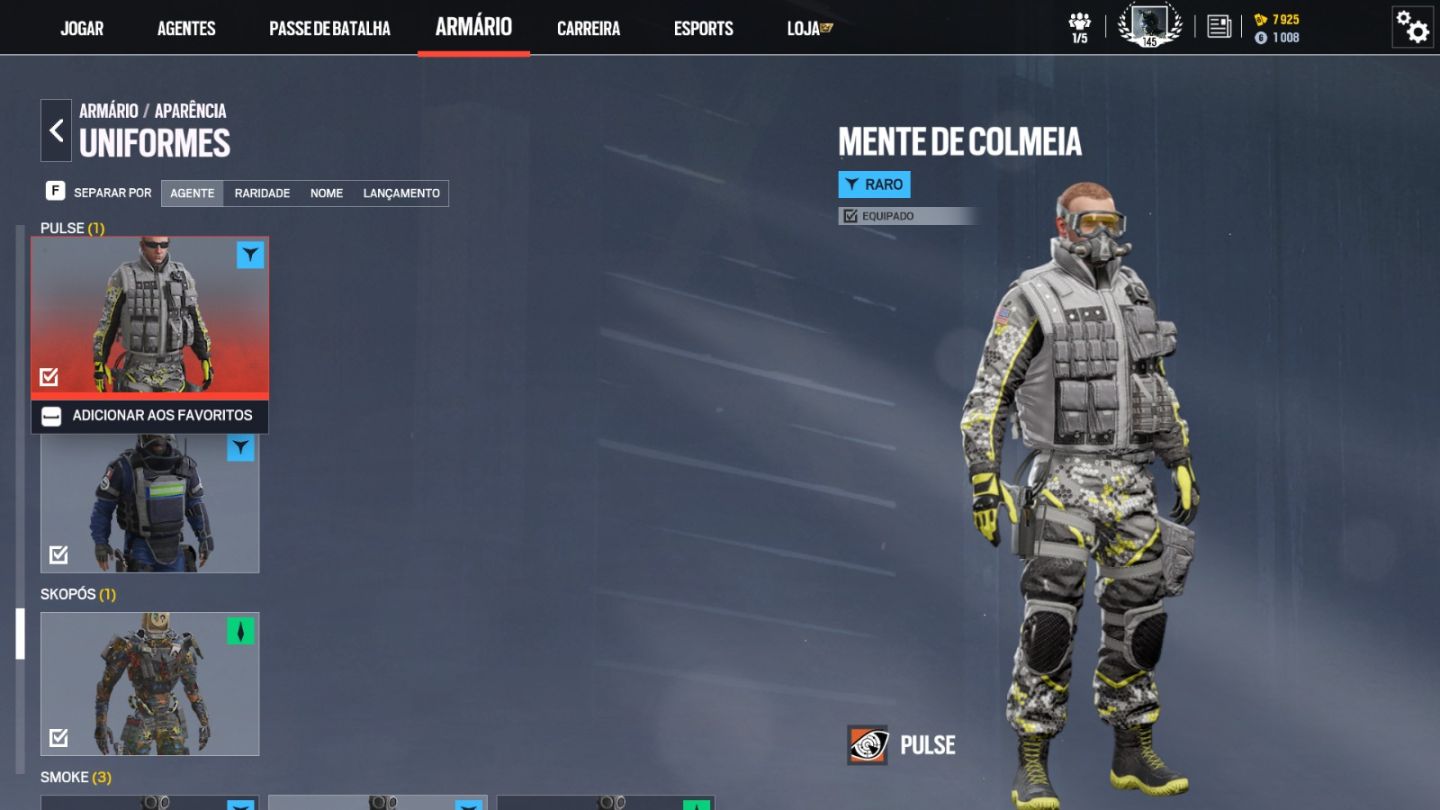 Conta Ubisoft, RAINBOW SIX SIEGE PC.