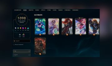 1098 SKINS, 368 CHROMAS - CONTA DE LEAGUE OF LEGENDS