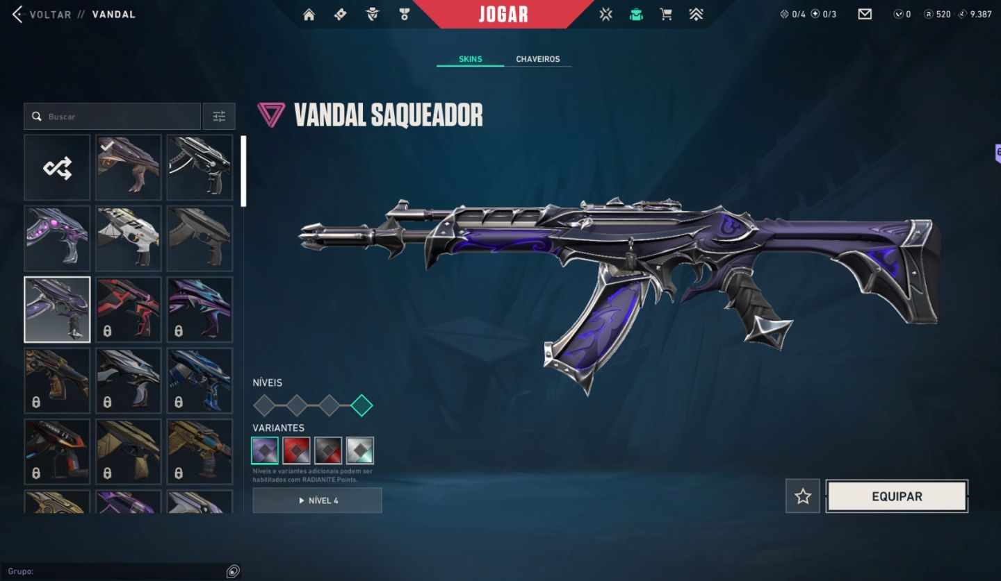 Conta Riot Valorant com skins de Vandal, Phantom, Awp, Faca e alguns passe, lol