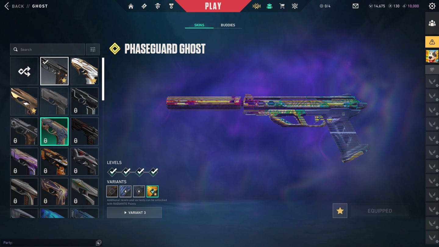 Conta de valorante cheia de skin e com vp