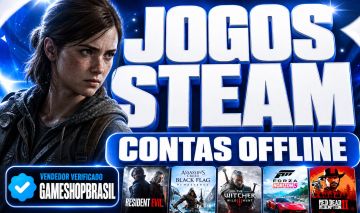 CONTAS STEAM - JOGOS PARA PC - OFFLINE E COMPARTILHADA