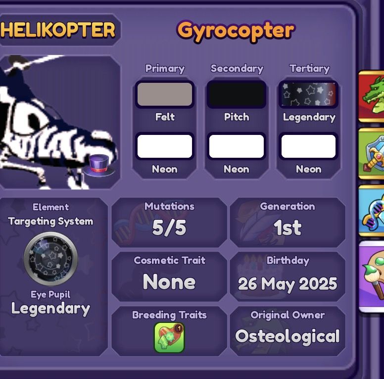 Eryndiorn, Gyrocopter, Taligris, Gyngefared (Dragon Adventures)