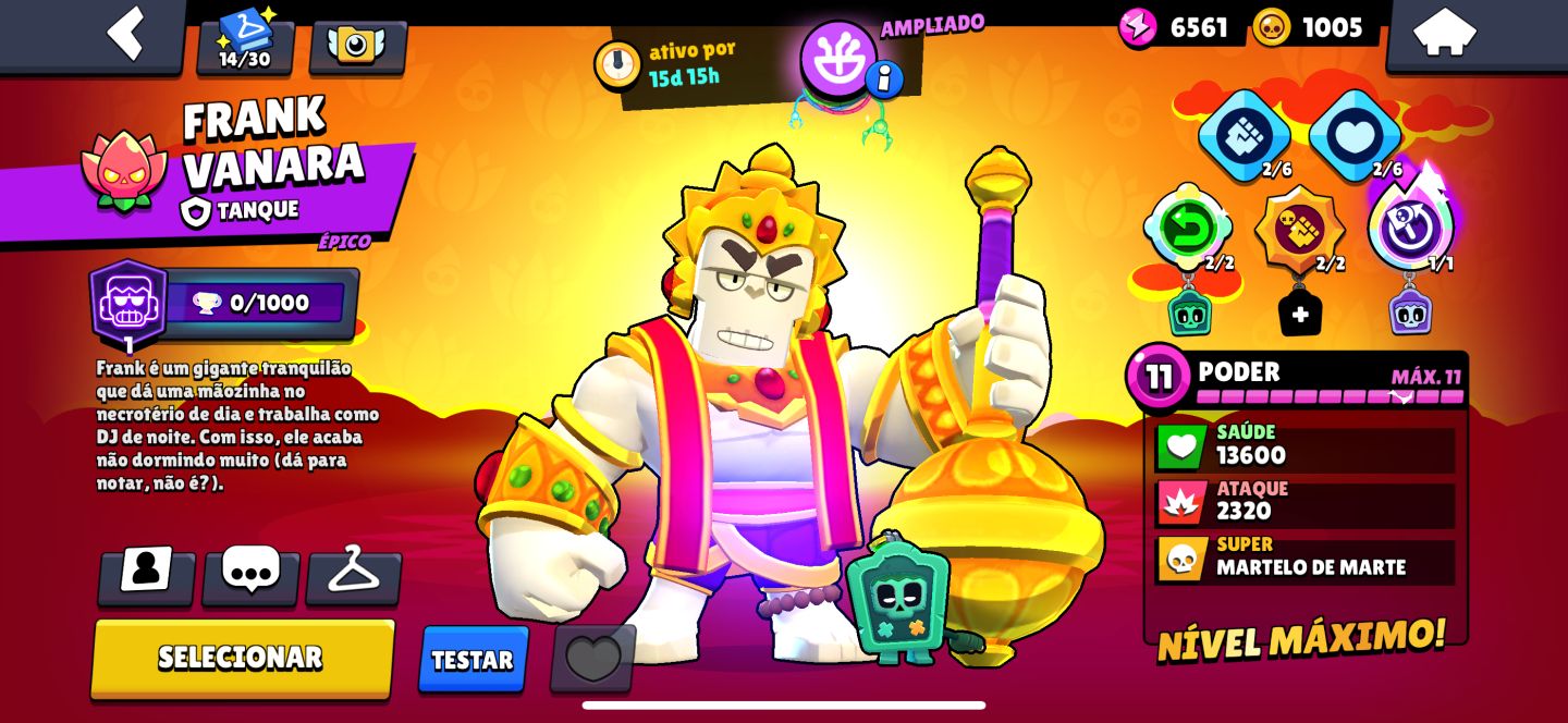 Conta de Braw stars com quase 39k troféus e várias skin raras e 22 prestígios