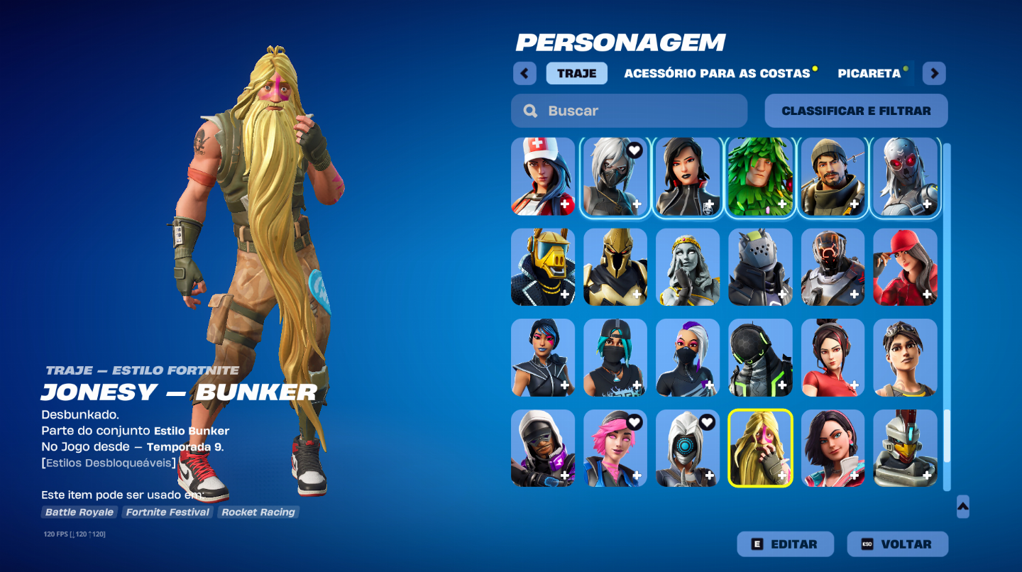 CONTA EPIC DE FORTNITE COM DIVERSOS PASSES + SALVE O MUNDO (V-bucks INFINITO)