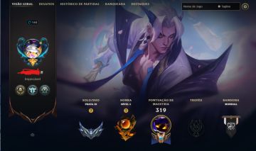 Conta league of legends LV 161 - prata 3 soloQ - ouro flex