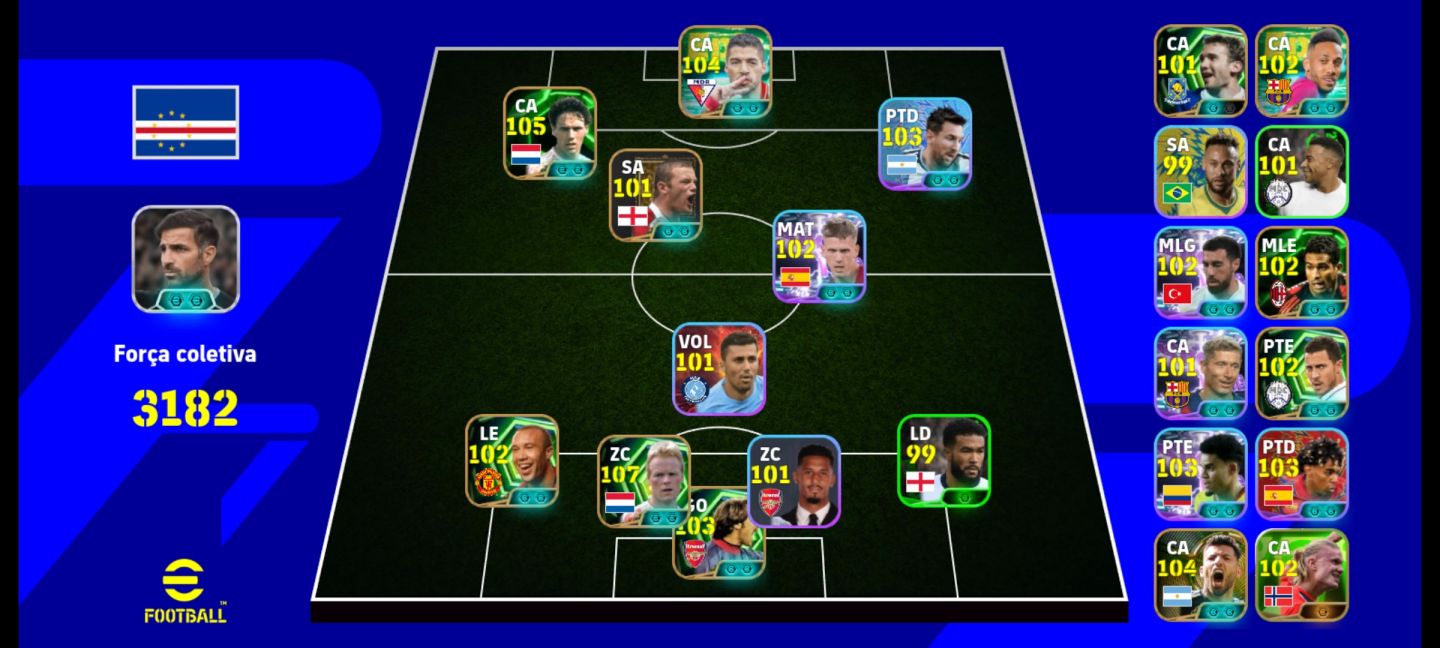 Conta de efootball 3182 com 2 blitz culer pra super rápido