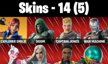 Conta Fortnite com 14 Skins Explorer Emilie/doom/emma Frost/shuri/felina/peelv