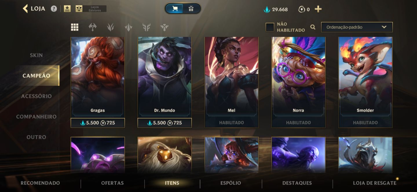 Conta antiga de ex mono Ahri