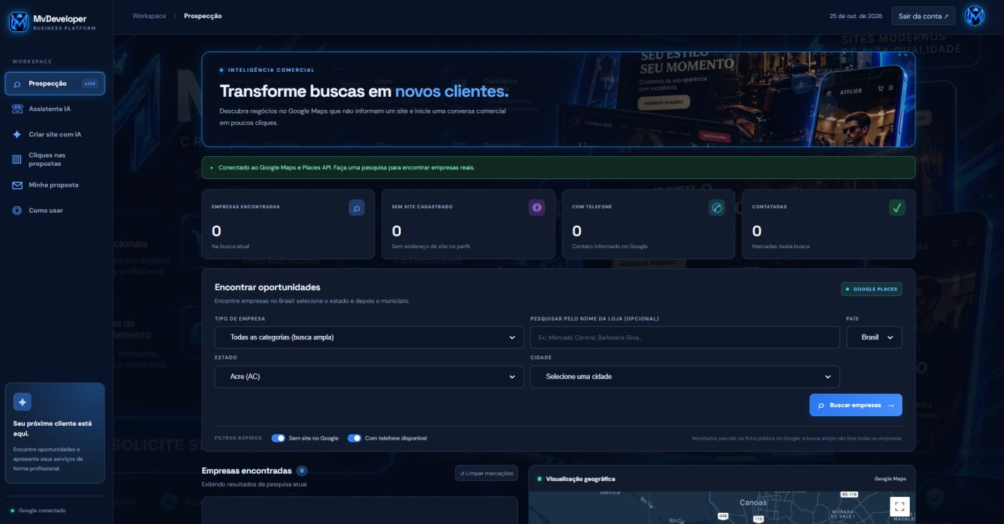 Crie o site do seu jeito com a MvDeveloper