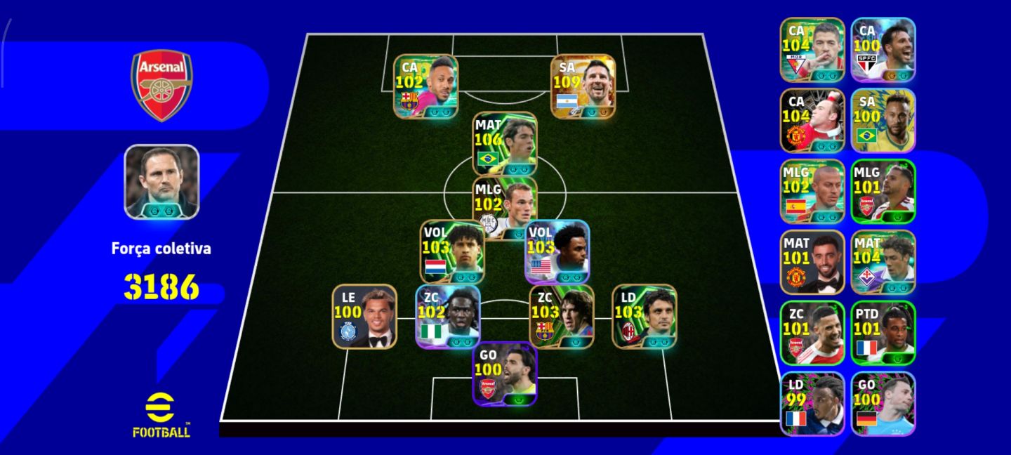 Conta muito boa para iniciar com messi 111 é Kaká do Brasil
