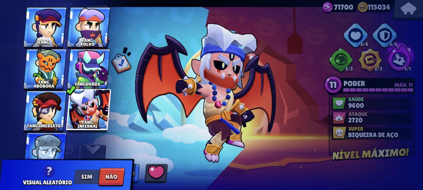 COMBO Conta de Brawl Stars e Clash Royale (43k de troféus) e (8k de troféus)