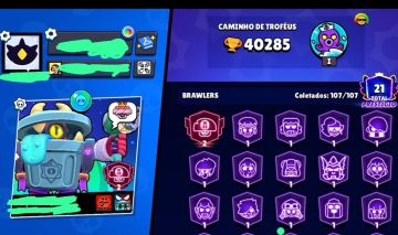 Conta de Brawl stars com 3 colt robô e fama