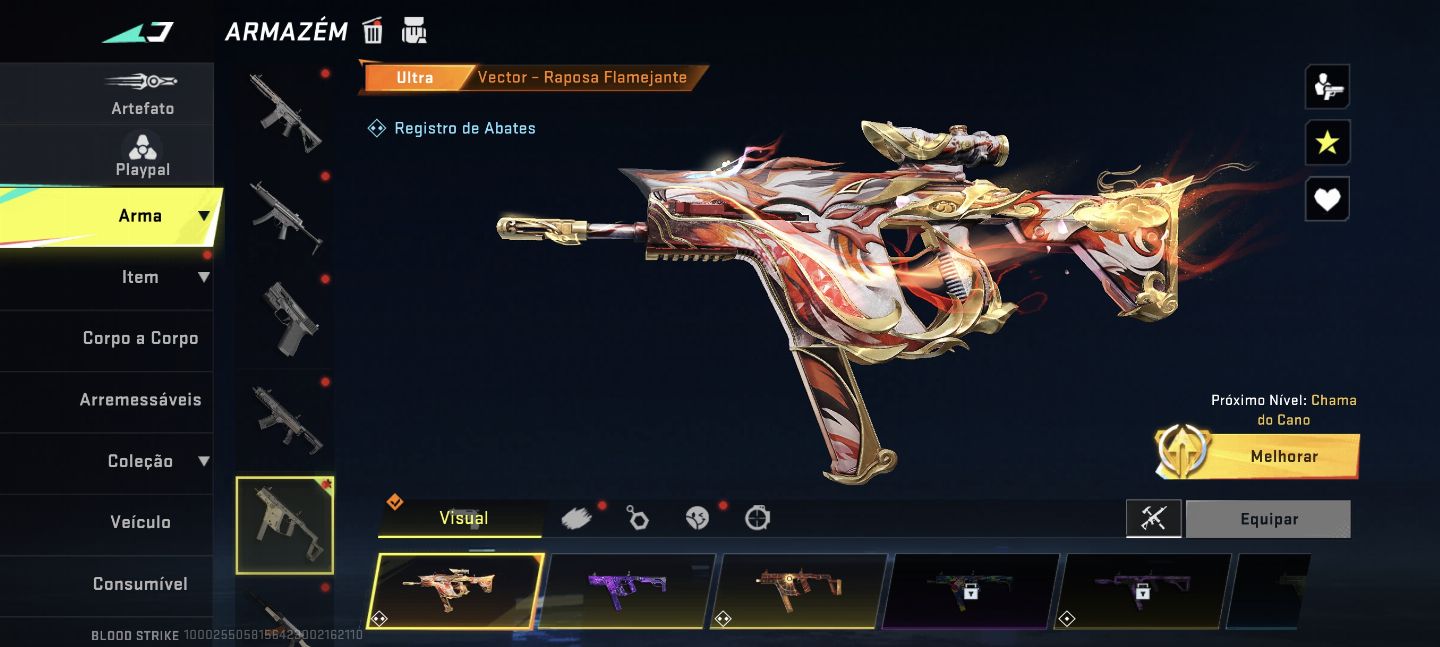 Conta de Blood Strike Nível Alto, Skins Raras e Rank elevado e Itens Esclusivos