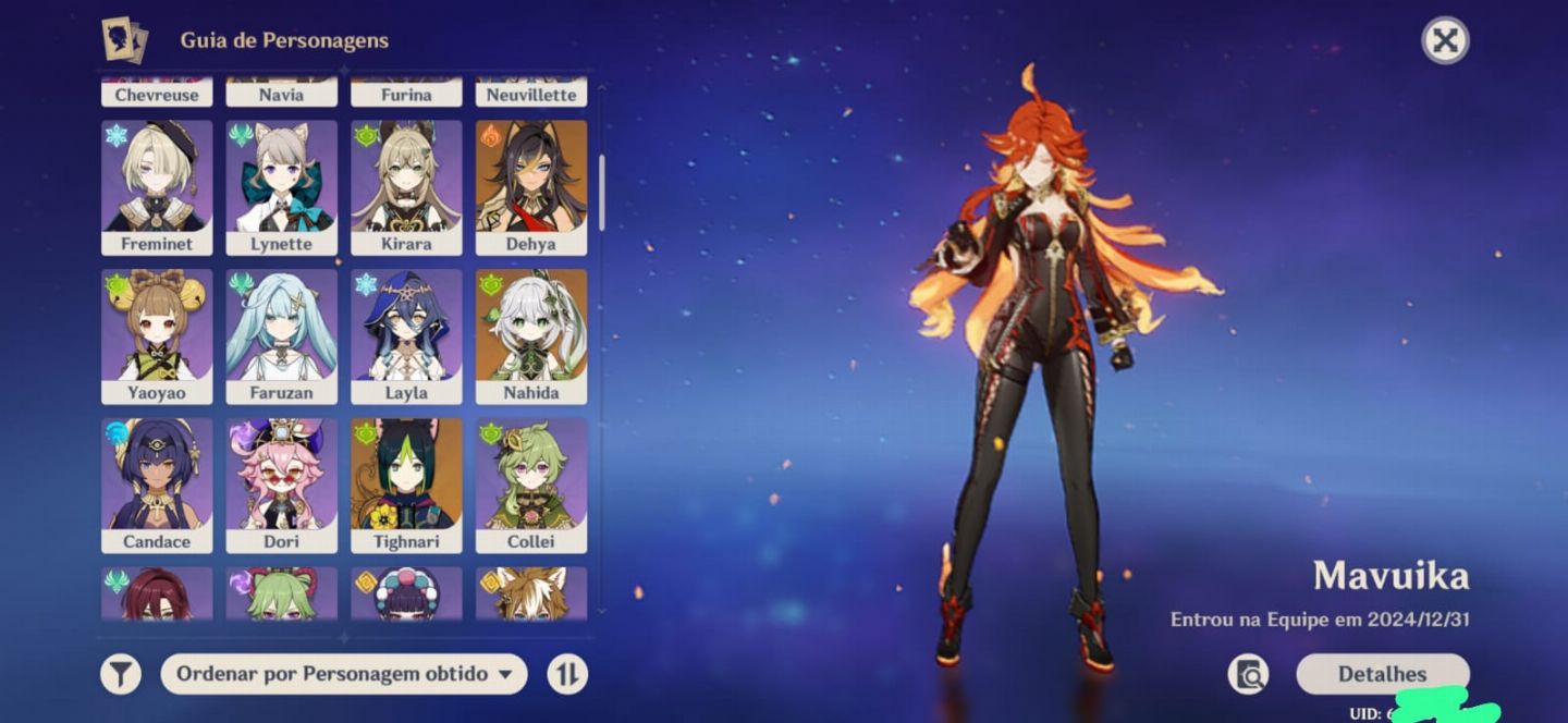 Conta de genshin impact end game 25+ T5 !!