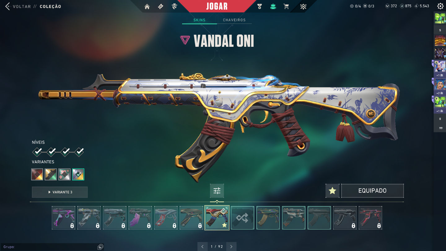 Conta valorant 38 skins - lol 104 skin