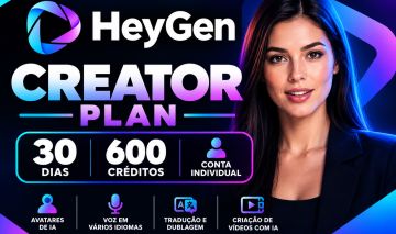 [MENOR PREÇO] HEYGEN CREATOR | 600 A 1.200 CRÉDITOS | 30 DIAS | CONTA INDIVIDUAL