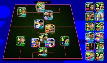 CONTA EFOOTBALL 3193 DE FORÇA COLETIVA COM RODRI 107 E BELLINGHAM SHOW TIME 106