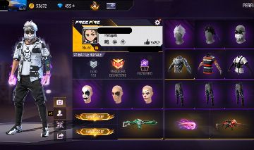 Conta free fire gemada com barbinha, punho, maniaco do golpe e cruel, ump att