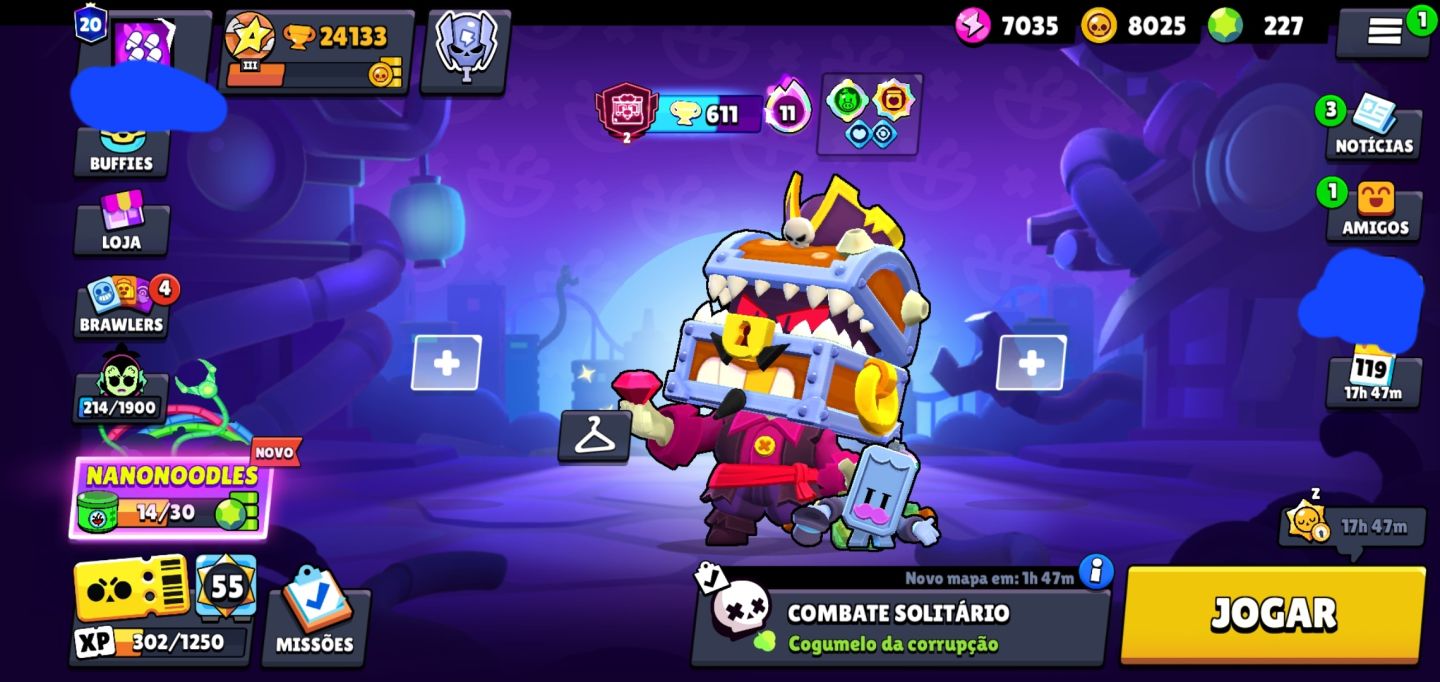 Conta de brawl stars 24k (2020, antiga) + conta de clash arena 26 Gemada