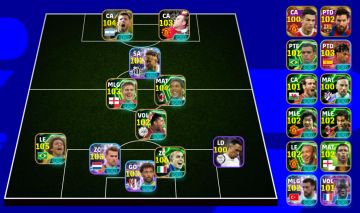 Conta de effotball com rooney, aguero Neymar blitz curler e Neymar de 2011