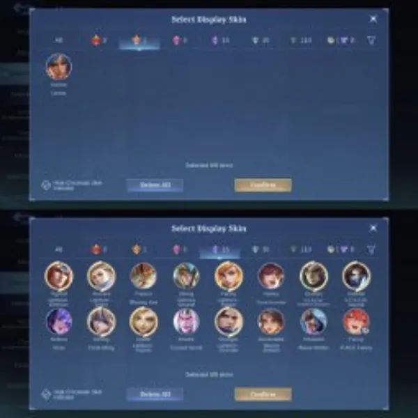 Mobile Legends KLD 164 Skins | 104 Skins | Karina KOF| Reccal Cyber Dragon | Emb
