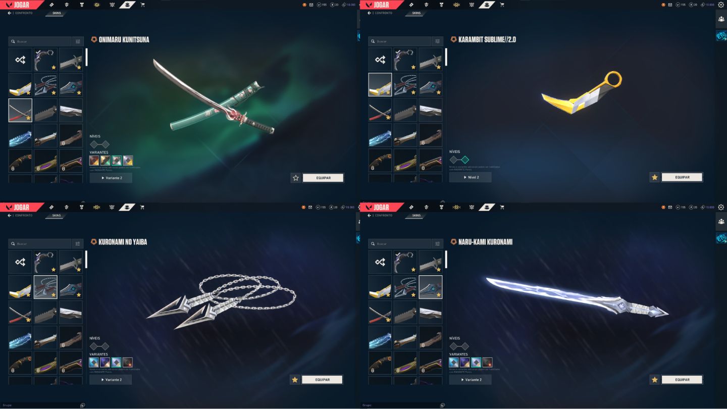 CONTA COM KARAMBIT SAQUEADORA E MUITA SKIN DE FACA E VANDAL / PREÇO NEGOCIAVEL