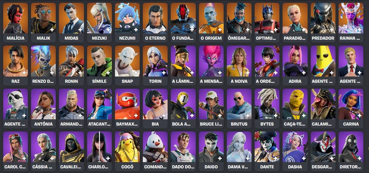 Conta Fortnite +240 Skins| Midas OG + Point Patroller, Marvel C2S4 + 200 Emotes