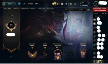 Conta LoL BR | Ouro IV 60% WR | MMR Alto | Honra 4 | Full Acesso | 87 Skins
