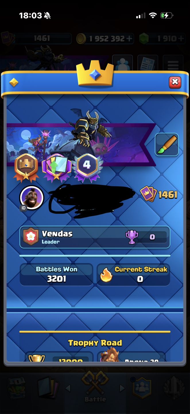 CONTA CLASH ROYALE 12K