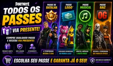 PASSES DO FORTNITE MAIS BARATO DA GGMAX (VIA PRESENTE)