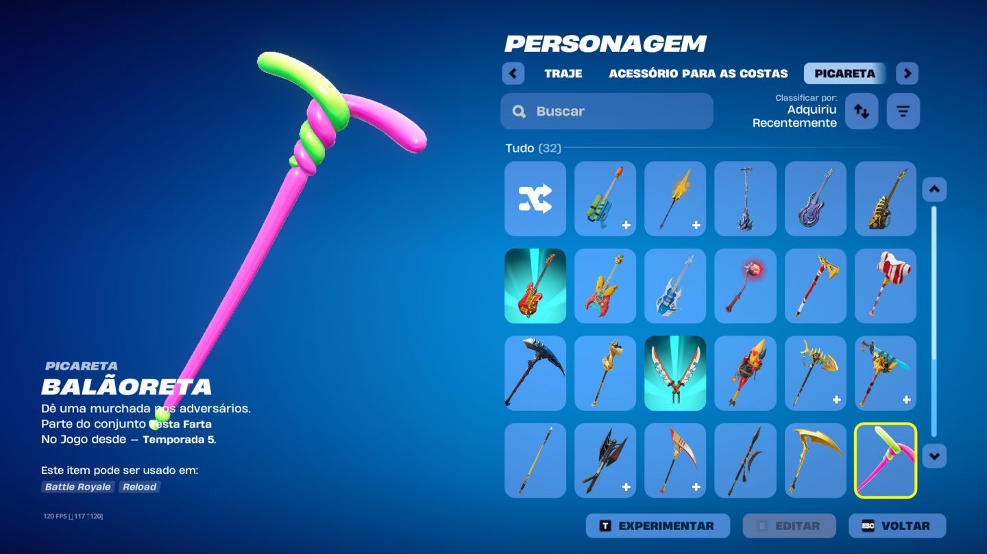 Conta og fortnite s3, s4 e s5 incompletas