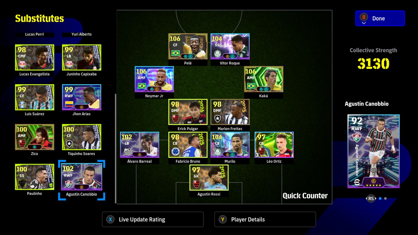 Conta Efootball Xbox / Pc Microsoft - 3352- 22 BigTime +102 Épicos + 46 ShowTime