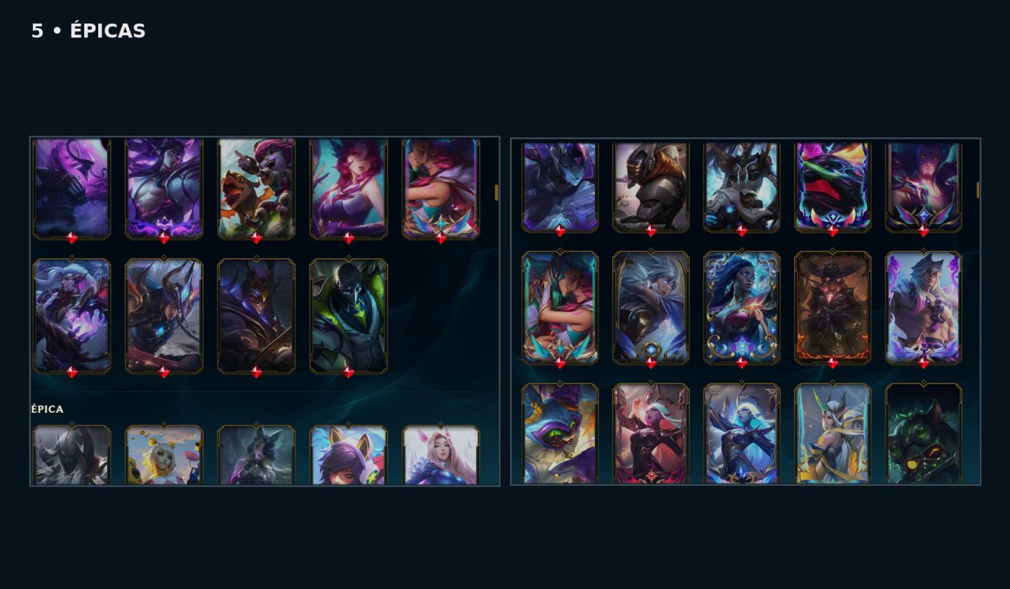 CONTA LOL 815 SKINS + VALORANT COM SKINS