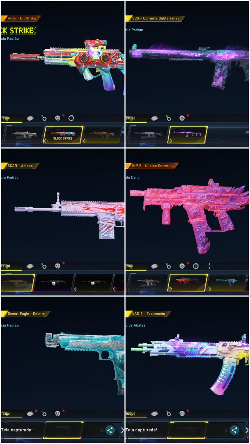 Conta de blood strike com armas eternal e ultras