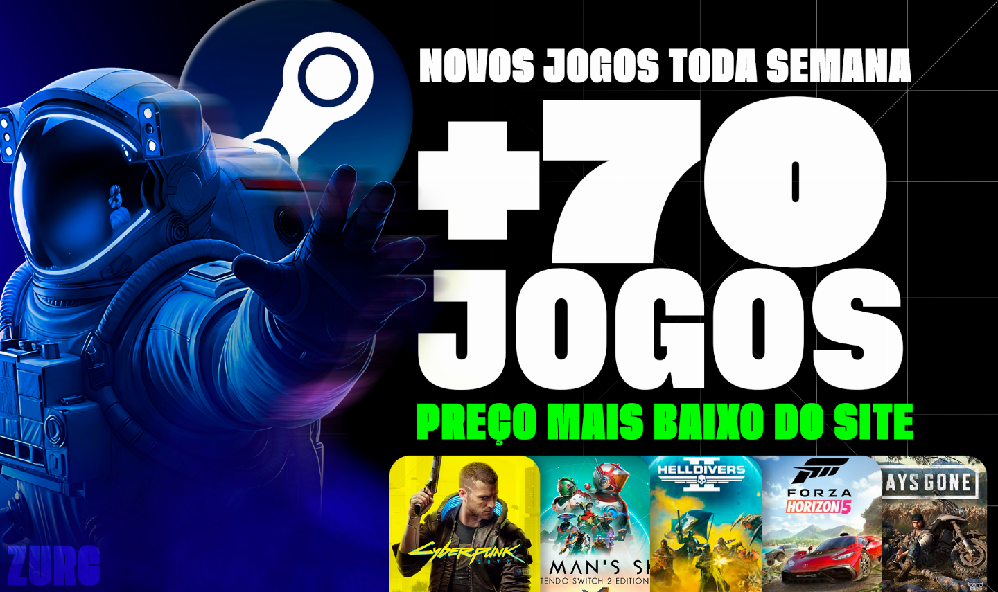 STEAM CONTA | +70 DE GAMES | R$3.000 EM JOGOS | JOGUE O QUANTO QUISER
