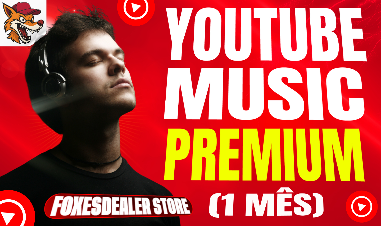 YOUTUBE MUSIC PREMIUM (1 MÊS)
