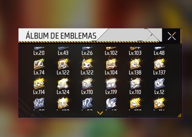 CONTA FREE FIRE LV72