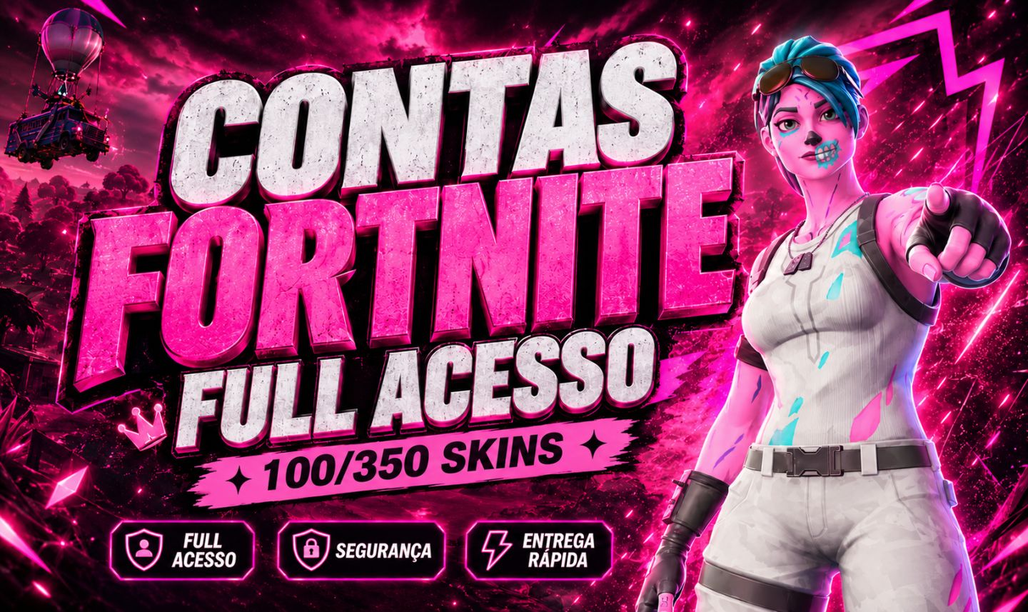 Conta Fortnite Voce Escolhe Skin | 100 a 350+ Skins | Escolha Sua Skin Tryhard